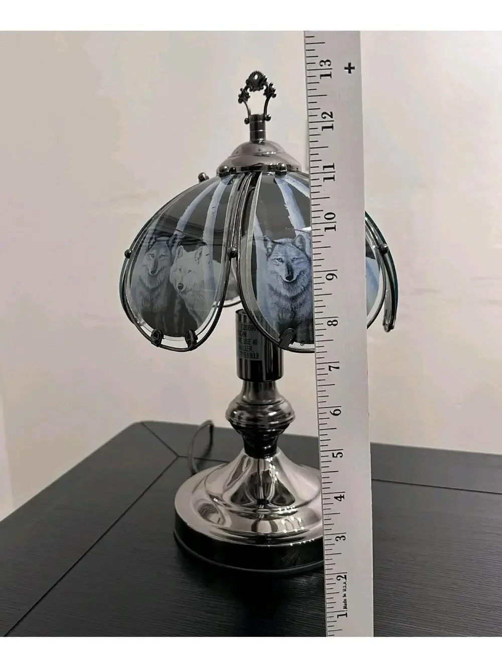Wolf Touch Lamp Dimmable Accent Table Lamp Night Light Gothic Fantasy EUC